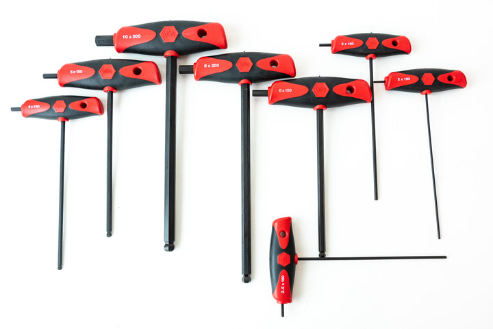 Wiha Tools 33496 8 Piece SoftGrip Hex Metric T-handle Set