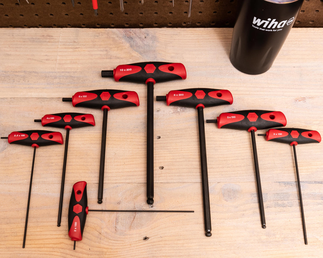 Wiha Tools 33496 8 Piece SoftGrip Hex Metric T-handle Set