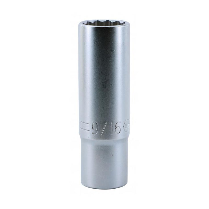 Wiha Tools 33789 3/8 Inch Drive Deep Socket, 12 Point, 9/16 Inch