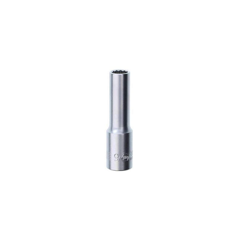 Wiha Tools 33752 12 Point - 3/8" Drive Deep Socket 9.0 mm