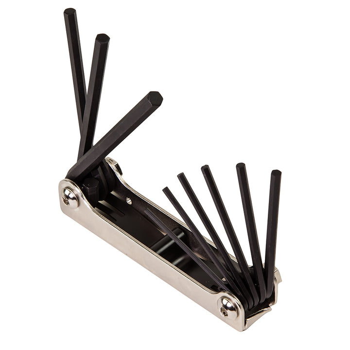 Klein Tools 70591 Folding Hex Key Set, Nine-Key, Inch Sizes