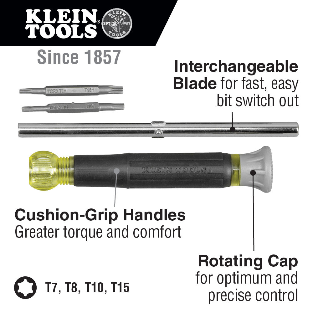 Klein Tools 32585 4-in-1 Electronics Screwdriver, TORX®