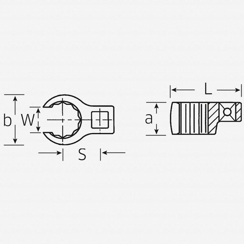 Stahlwille 03490064 Crow-Ring 440A Spanner, 1/2 Inch Drive 1 1/2 Inch