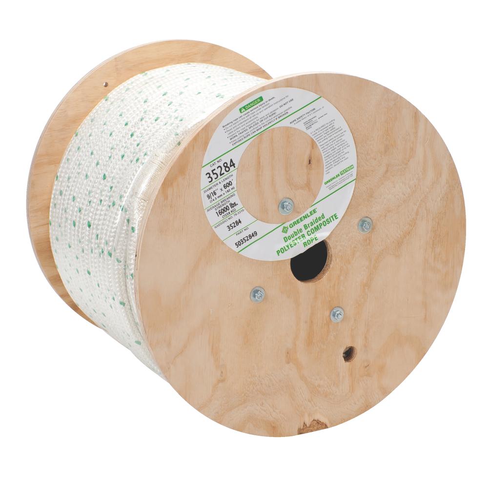 Greenlee 35284 Nylon/Polyester Rope - 9/16" X 600'