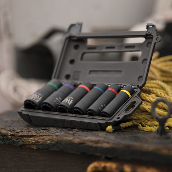 Klein Tools 66010 2-In-1 Impact Socket Set, 6-Piece