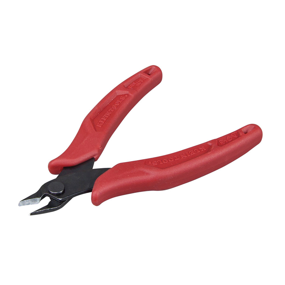 Klein Tools D275-5 Lightweight Flush Cutter, Up to 16 AWG, Grips Designed for Tool Control and Heat Treated For Durability