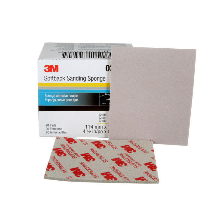 3M Softback Sanding Sponge, 02602, 4 1/2 in x 5 1/2 in (115mm x 140mm)