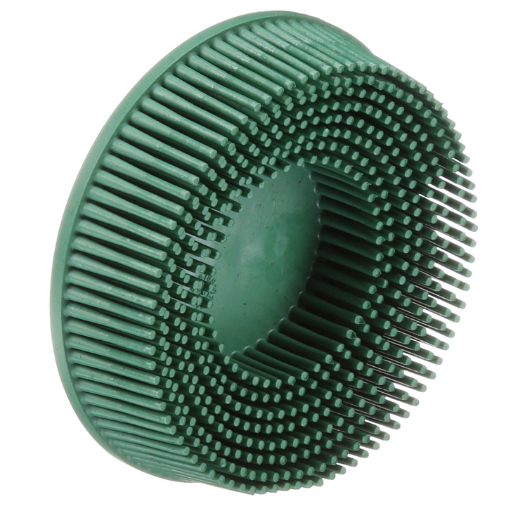 Scotch-Brite Roloc Bristle Disc, RD-ZB, 50, TR, Green, 3 in x 5/8 in,
Tapered