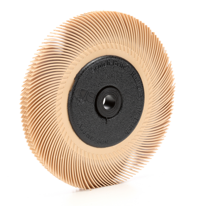 Scotch-Brite Radial Bristle Brush, 6 in x 7/16 in x 1 in 6 Micron with
Adapter