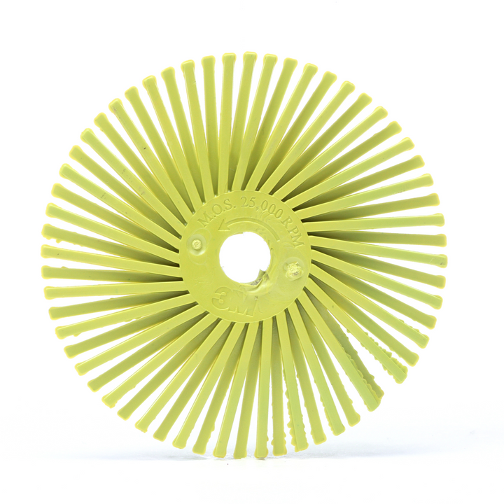 Scotch-Brite Radial Bristle Disc, 3 in x 3/8 in 360, 10/Carton