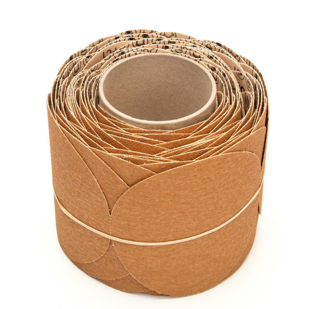 3M Stikit Paper Disc Roll 363I, 60 F-weight, 5 in x NH, Die 500X, 100
Discs/Roll