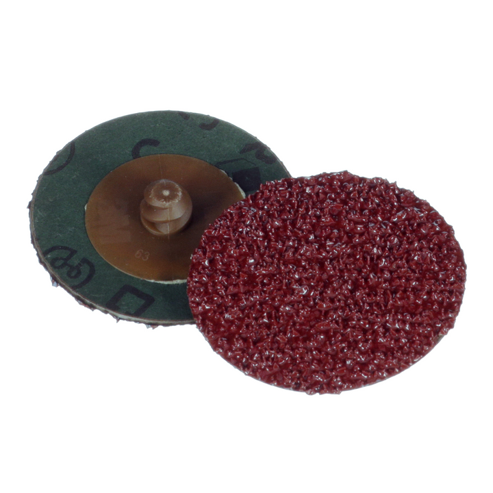 3M Cubitron II Roloc Fibre Disc 982C, 36+, TR, Red, 2 in, Die R200P,
50/Carton