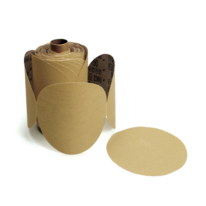 3M Stikit Gold Paper Disc 216U, 01201, 6 in, P600A grade, 75 discs per
roll
