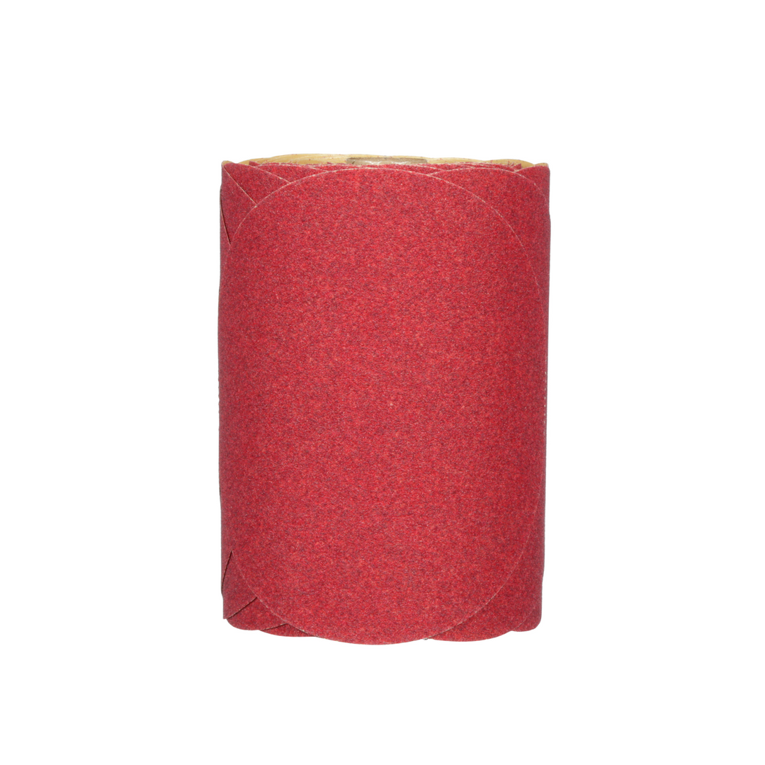 3M Red Abrasive Stikit Disc, 01116, 6 in, P80, 100 discs per roll