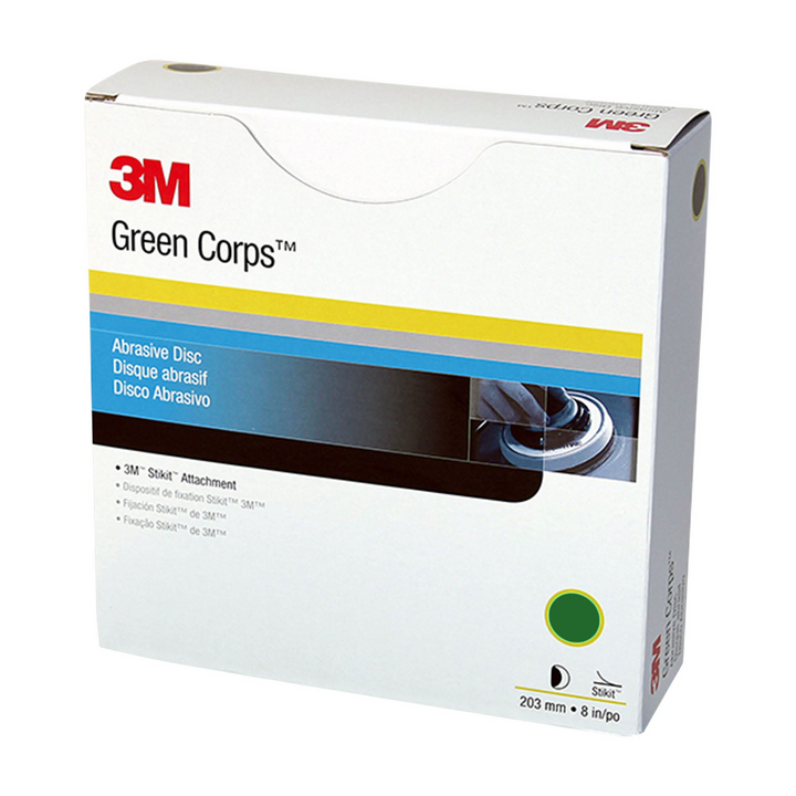3M Green Corps Stikit Production Disc, 01549, 8 in, 80, 50 discs per
carton