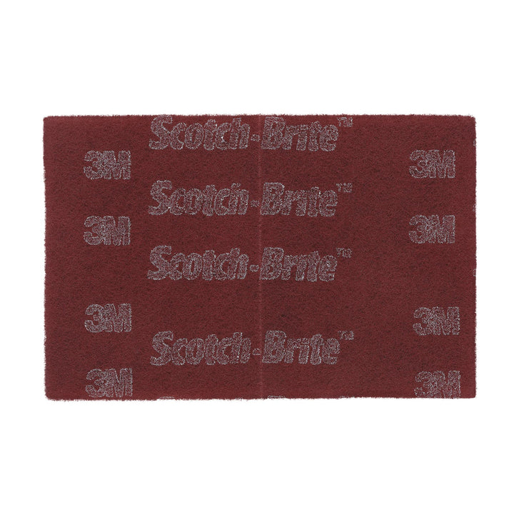 Scotch-Brite Hand Pad 7447, HP-HP, A/O Very Fine, Maroon, 6 in x 9 in