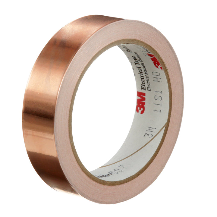 3M EMI Copper Foil Shielding Tape 1181, 1 in x 18 yd (25,40 mm x 16,5
m)