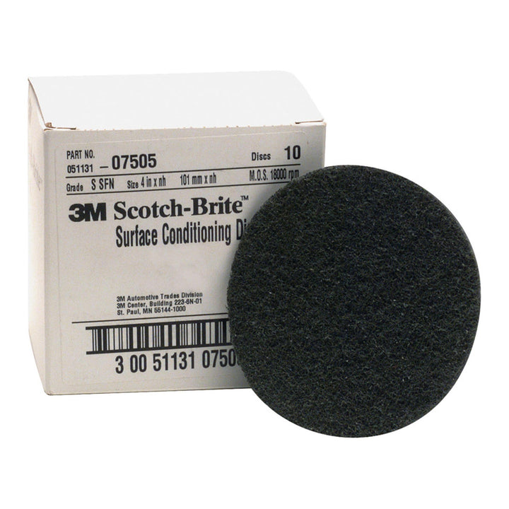 Scotch-Brite Surface Conditioning Disc, SC-DH, 07505, SiC Super Fine, 4
in x NH