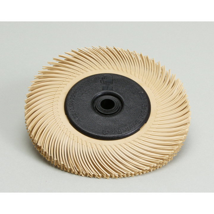 Scotch-Brite Radial Bristle Brush, 6 Mic, 6 in x 1/2 in x 1 in with
Adapter