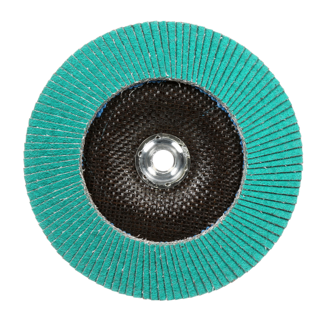 3M Flap Disc 577F, 60, T29 Quick Change, 4-1/2 in x 5/8 in-11