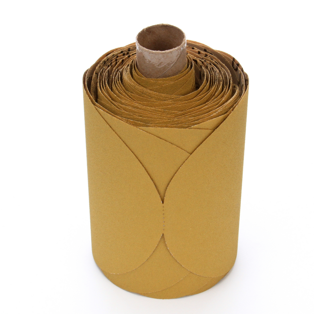 3M Stikit Gold Film Disc Roll, 01322, 6 in, P500 grade, 75 discs per
roll