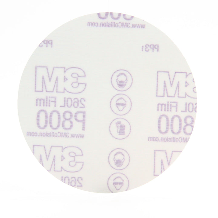 3M Stikit Film Disc 260L, 83679, 5 in x NH Die# 500X P800, 100 per
carton