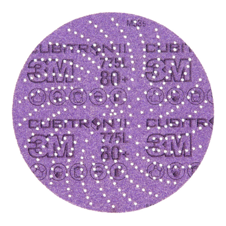 3M Xtract Cubitron II Film Disc 775L, 80+, 6 in, Die 600LG, 50/Carton