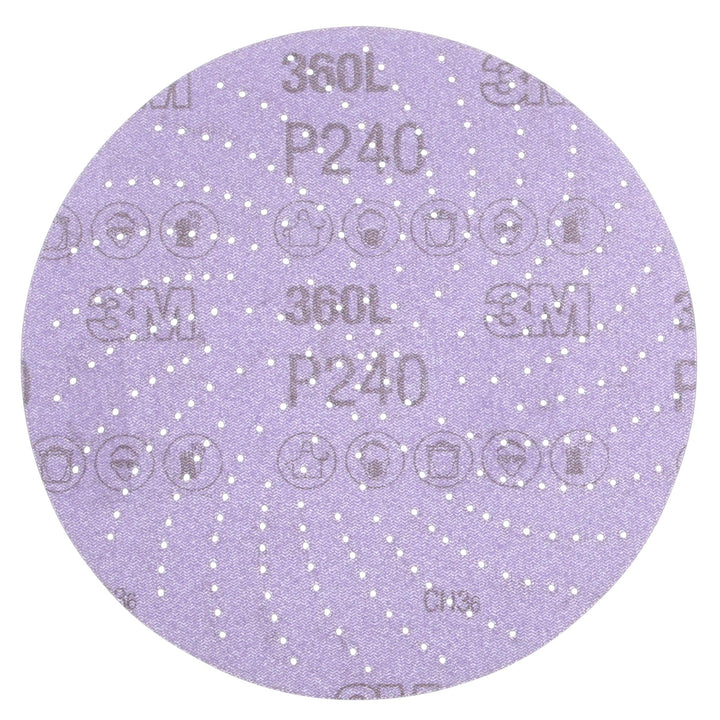 3M Xtract Film Disc 360L, 20799, P240 3MIL, 6 in, 100/Carton