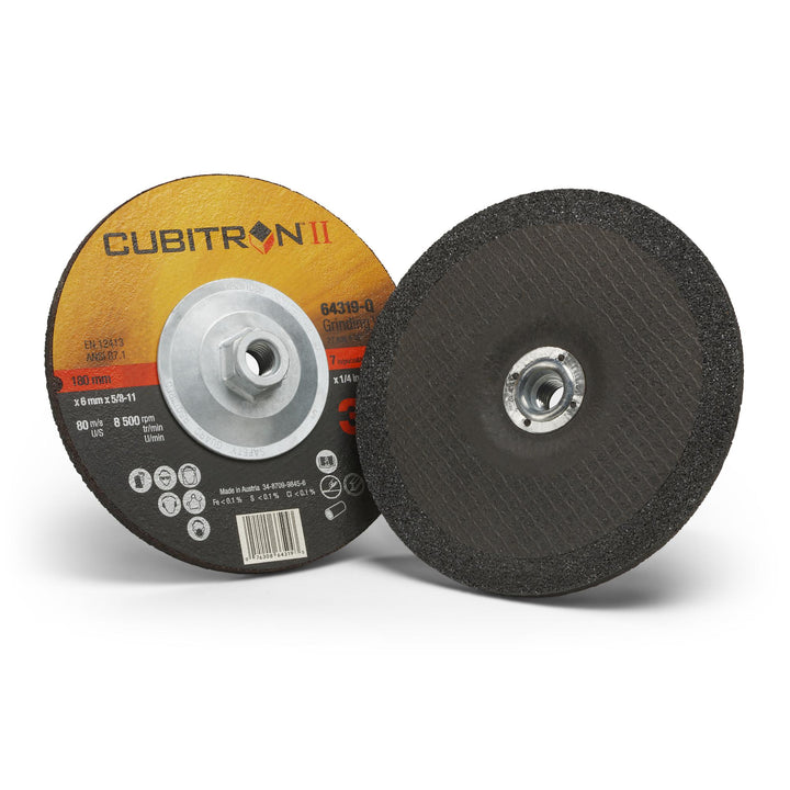 3M Cubitron II Depressed Center Grinding Wheel, 64319, T27 Quick
Change