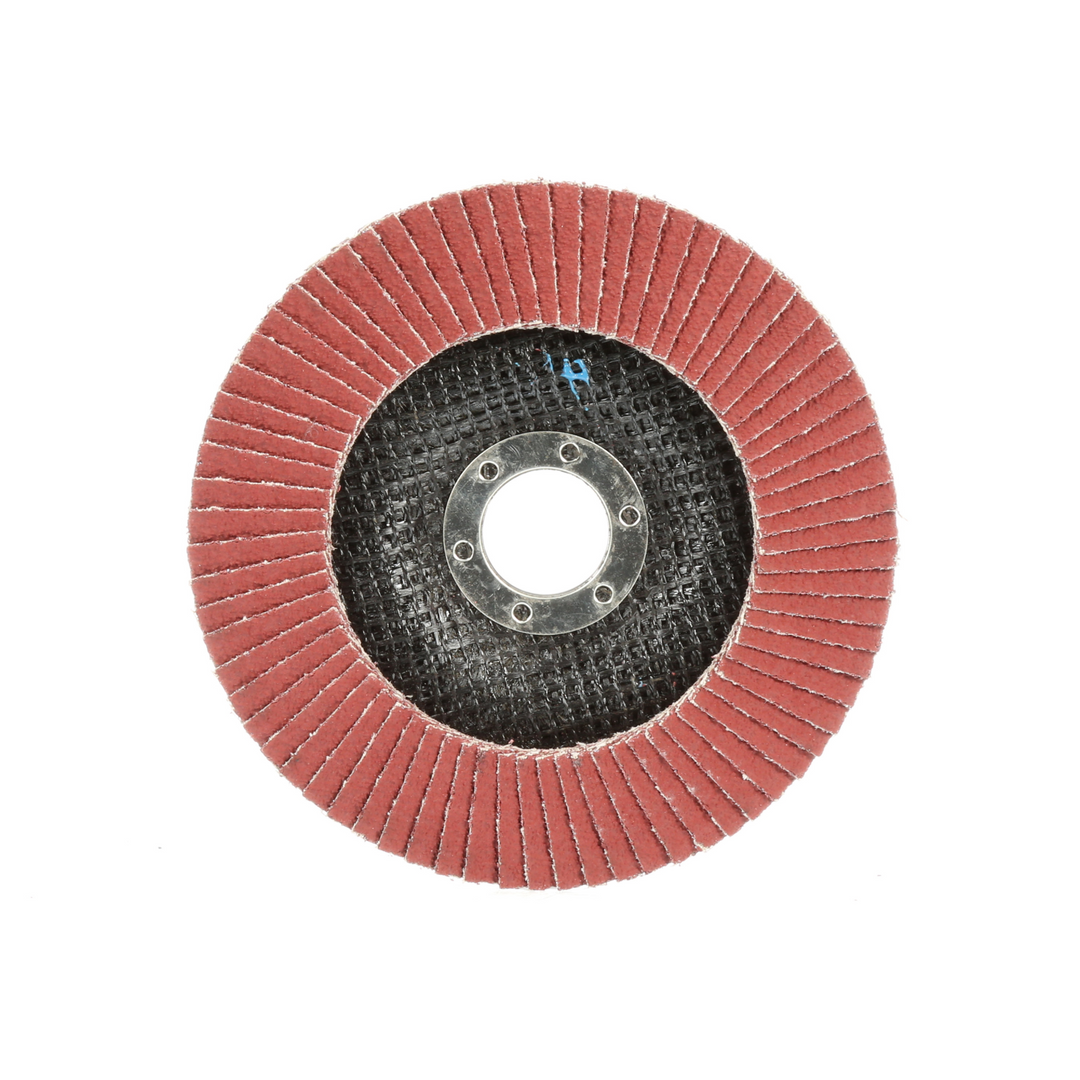 3M Cubitron II Flap Disc 969F, 40+, T27, 4-1/2 in x 7/8 in, Giant