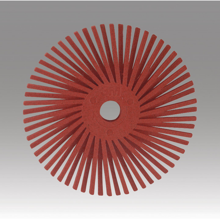 Scotch-Brite Radial Bristle Disc, 1 in x 1/8 in 220, 6000 pieces