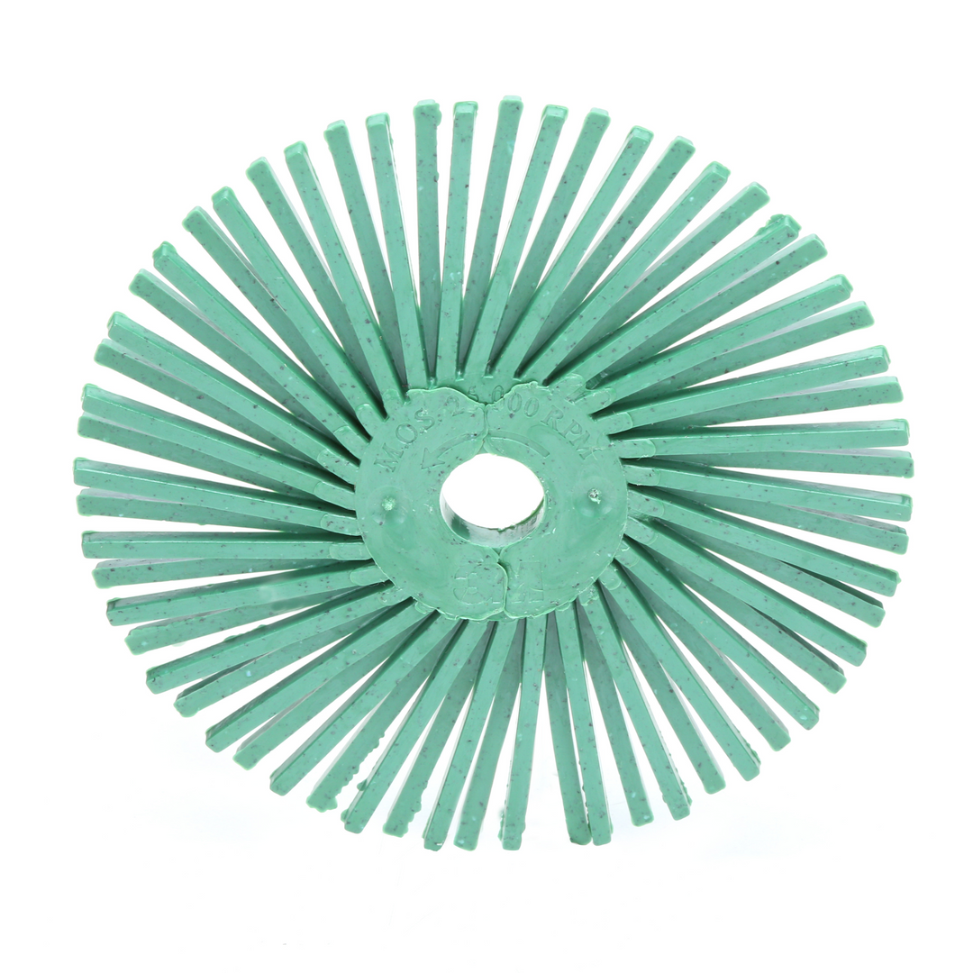 Scotch-Brite Radial Bristle Disc, 3 in x 3/8 in 50, 10/Carton