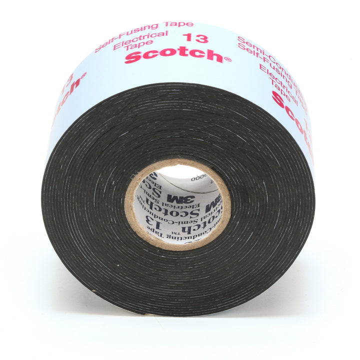 Scotch® Electrical Semi-Conducting Tape 13, 1-1/2 in x 15 ft, Printed,
Black