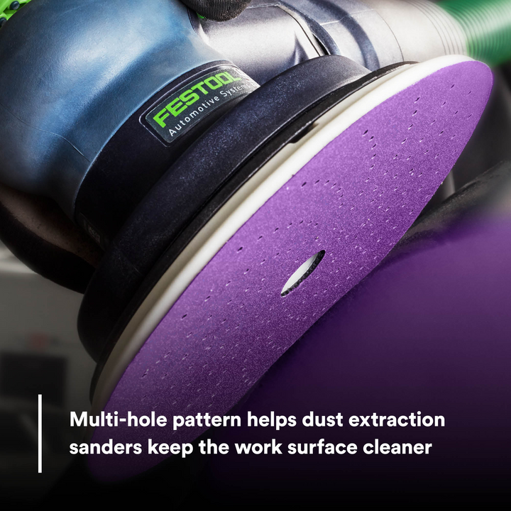 3M Cubitron II Hookit Clean Sanding Abrasive Disc, 31372, 6 in, 120+
grade