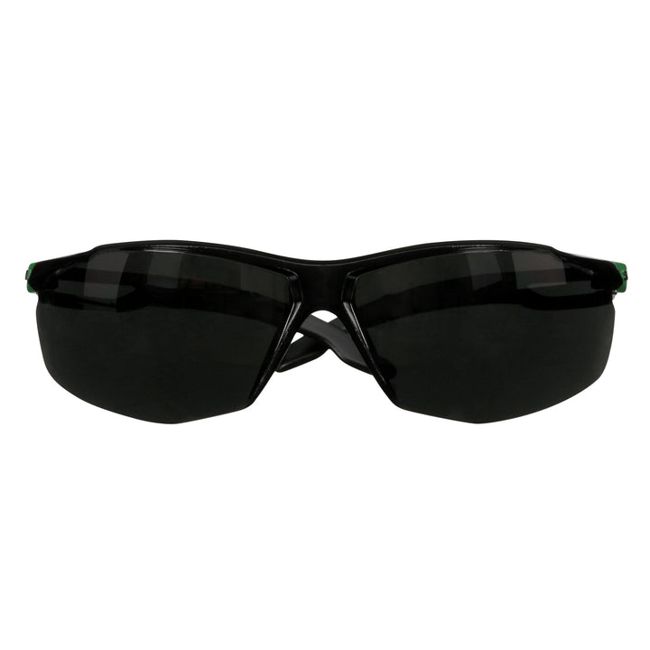 3M SecureFit 500 Series SF550AF-GRN, Black/Green, IR 5.0 Gray AF-AS Lens
