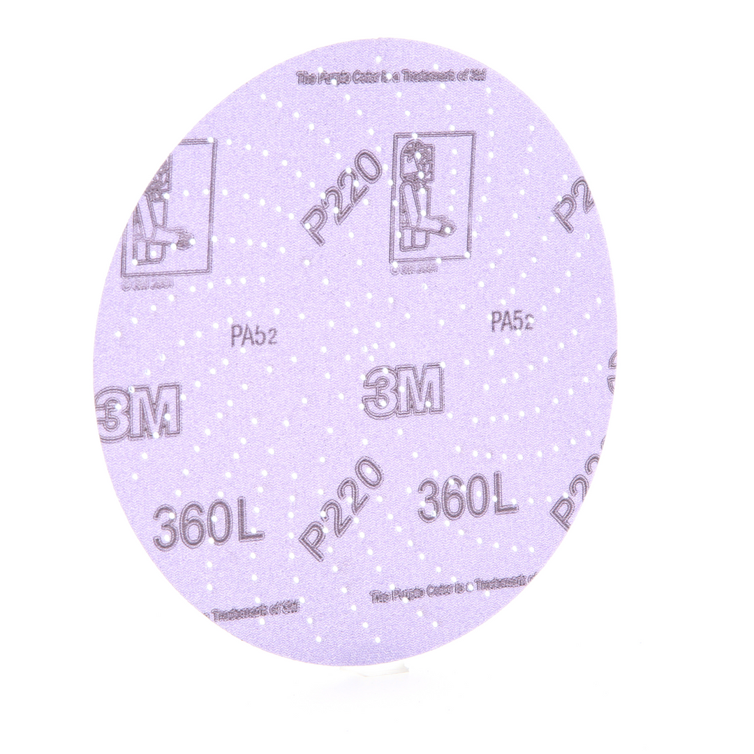 3M Xtract Film Disc 360L, 76723, P220 3MIL, 6 in, Die 600LG, 100/Pac