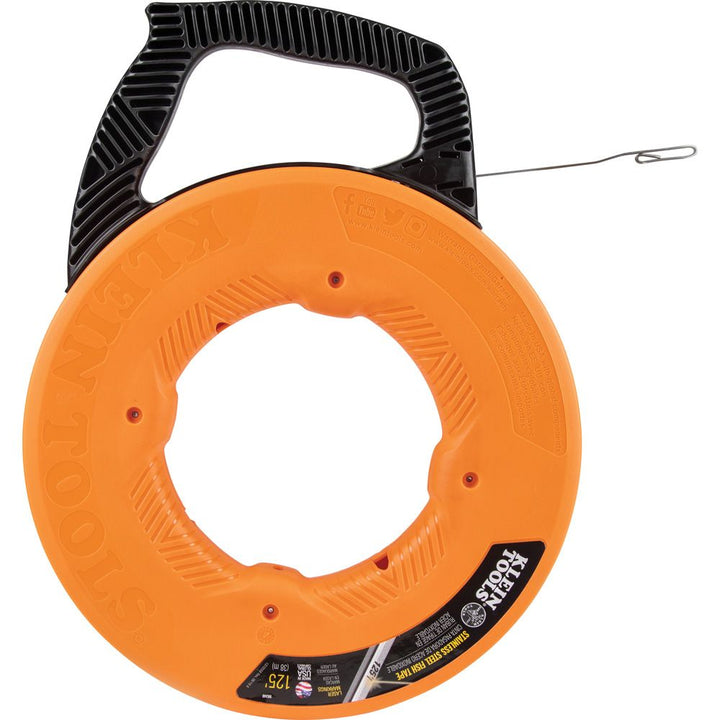 Klein Tools 56341 Stainless Steel Fish Tape, 1/8-Inch x 240-Foot