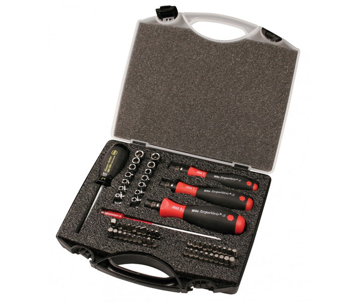 Wiha Tools 28589 1 to 50 In/Ibs. Torque Control Bits, 59 Pc. Set