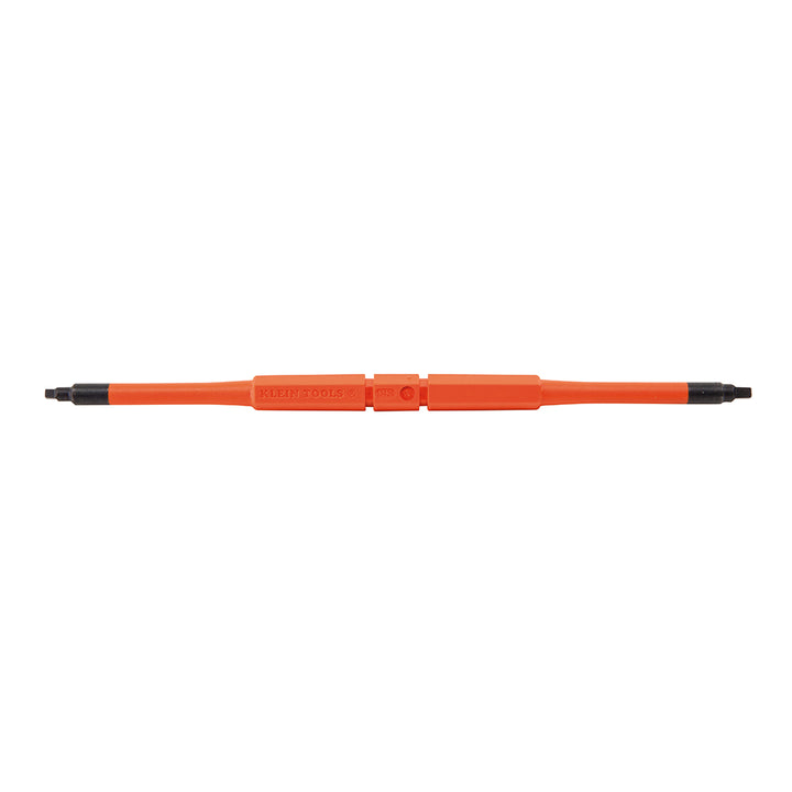 Klein Tools 32287 2-in-1 Insulated Flip-Blade Screwdriver, #1/#2 Square