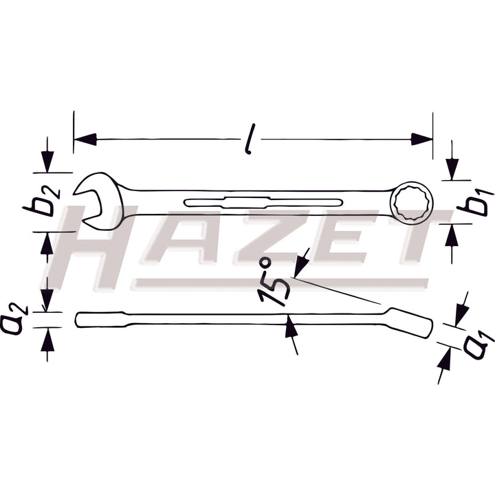 Hazet 600N-18 12 Point Combination wrench 18mm