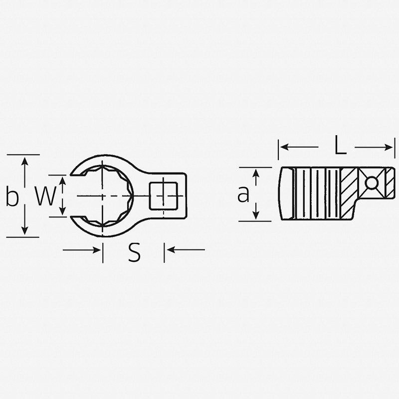 Stahlwille 01490034 CROW-RING 440A Spanners, 1/4 inch Drive