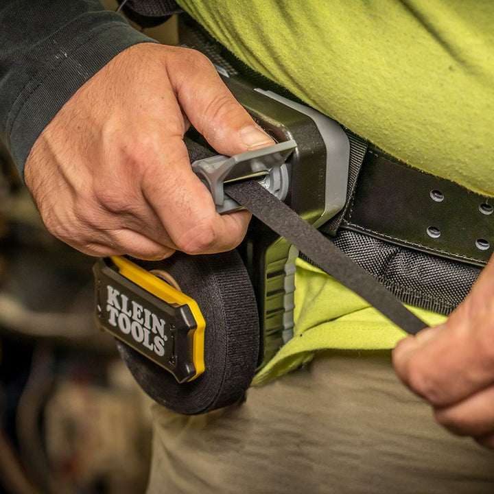 Klein Tools 450-960 Hook and Loop Tape, 3/4-Inch, 25-Foot, White, Custom Length Cable Ties