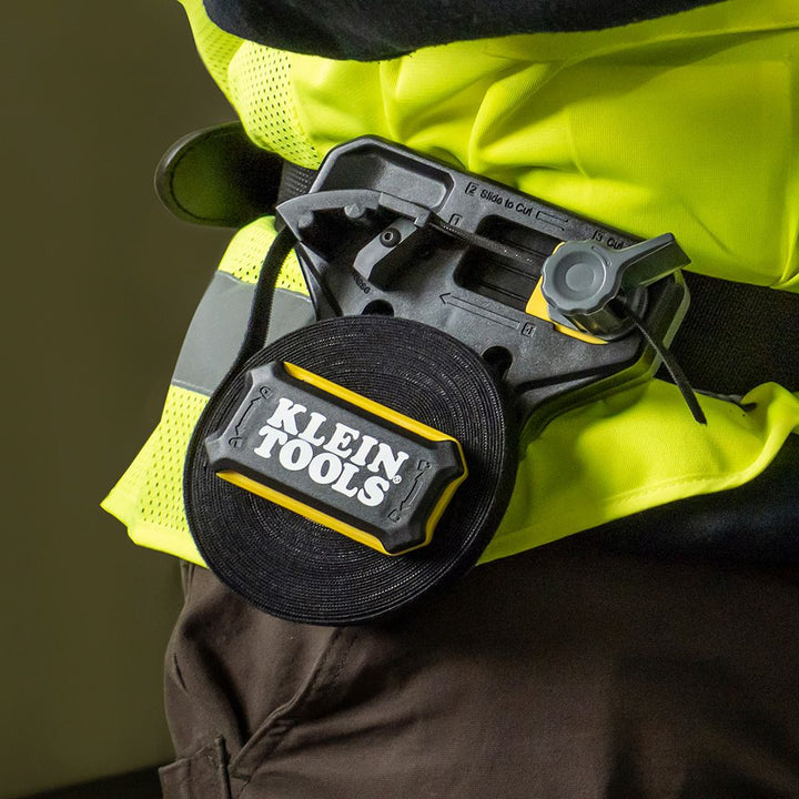 Klein Tools 450-950 Hook and Loop Tape, 3/4-Inch, 25-Foot, Black, Custom Length Cable Ties