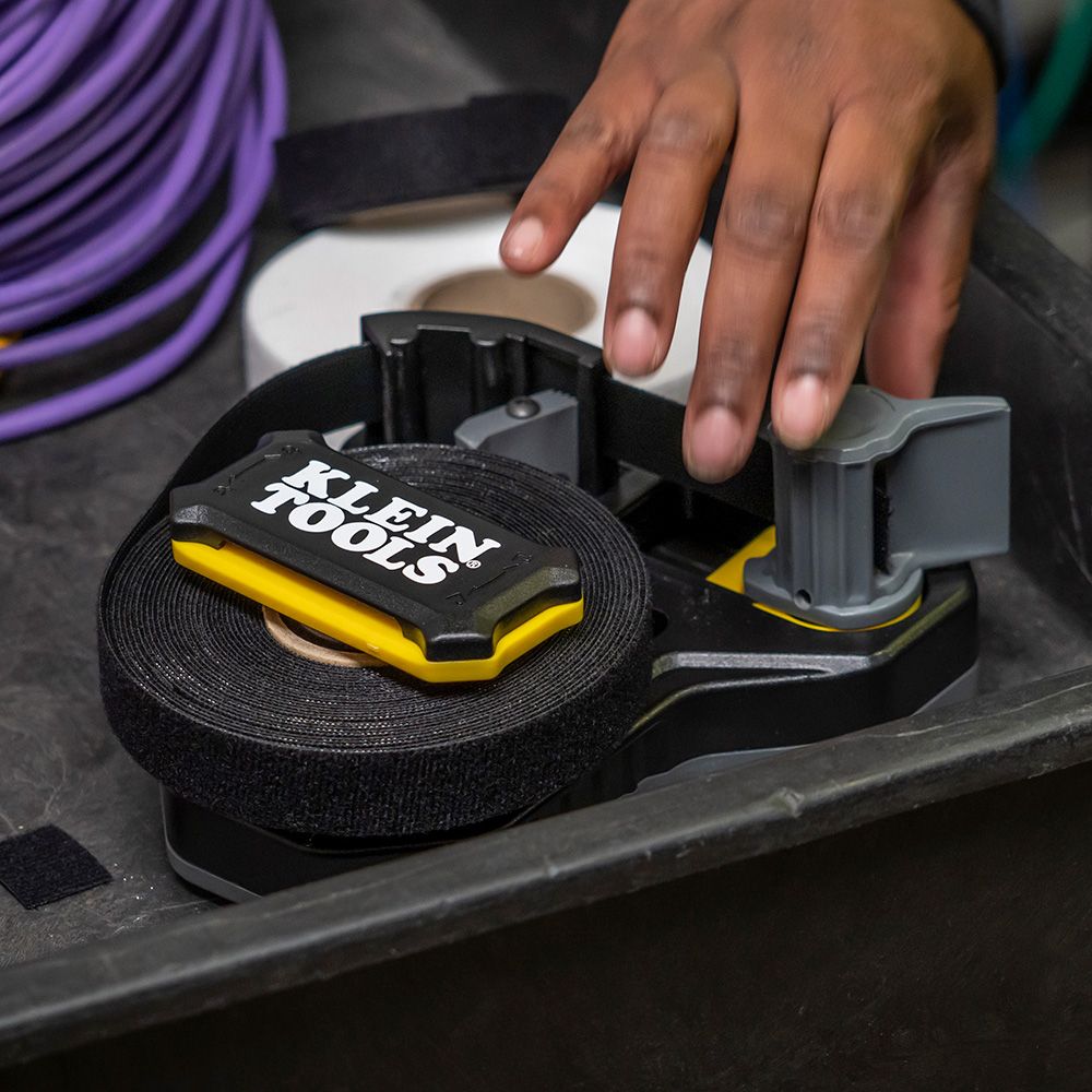 Klein Tools 450-960 Hook and Loop Tape, 3/4-Inch, 25-Foot, White, Custom Length Cable Ties