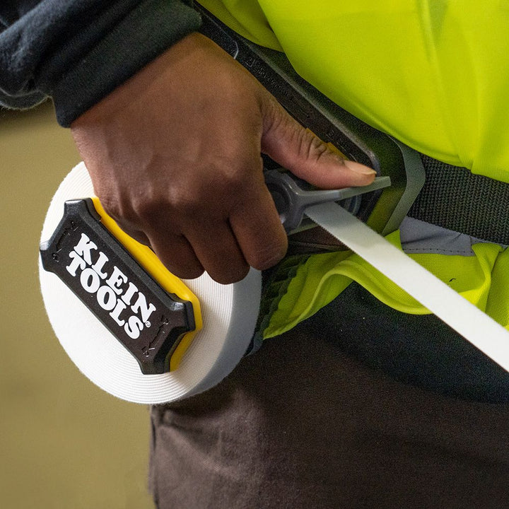 Klein Tools 450-960 Hook and Loop Tape, 3/4-Inch, 25-Foot, White, Custom Length Cable Ties