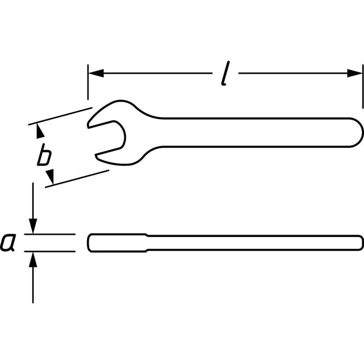Hazet 450KV-24 Single Open-End Wrench with Protective Insulation, 24mm