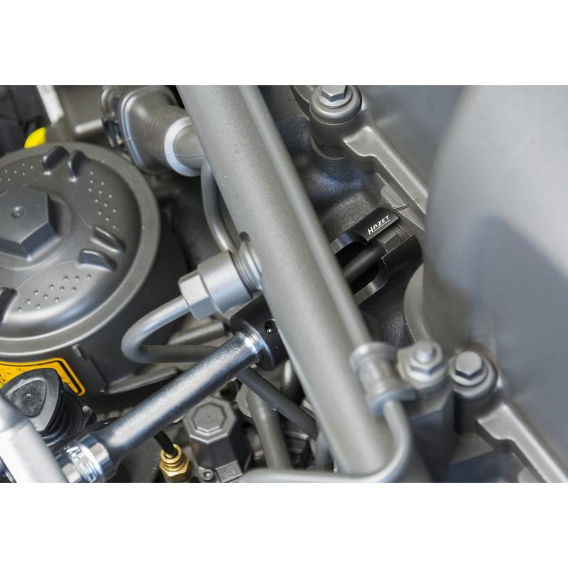 Hazet 4550-21 Injection Line Wrench, 21mm 12-Point Profile, 1/2" Square Drive