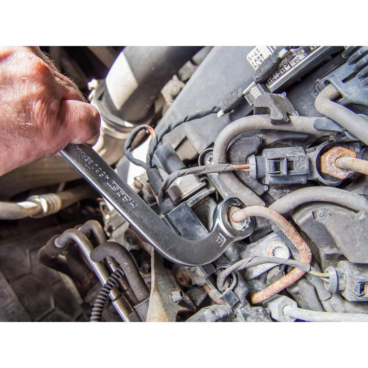 Hazet 4560 Injection Line Wrench, 12-Point Profile, 17 x 17 mm