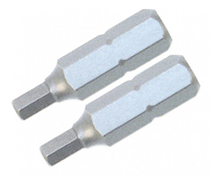 Wiha Tools 71976 Security Hex Insert Bit, 3/16" x 25 mm, 2 Pk.