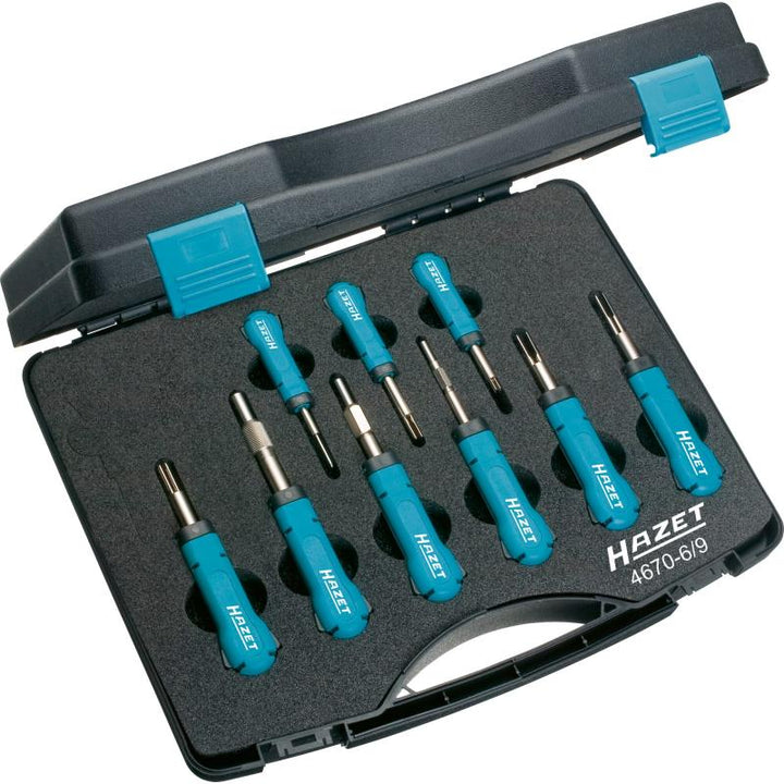 Hazet 4670-6/9 Cable Release Tool Assortment, 9 Pieces